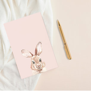 Post-it® Beauté moderne Pastel Rose Aquarelle Bunny Lovely