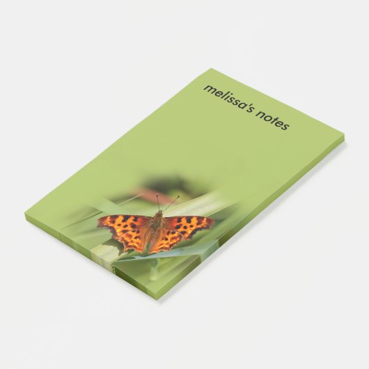 Post-it® Beautiful Orange Satyr Comma Butterfly (Incliné)
