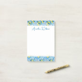 Post-it® Beautiful Pattern of Vibrant Lemons Personalized (Sur un bureau)