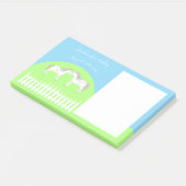 Post-it® Beaux Chevaux Blancs pour Mariage sur Mesure (Incliné)