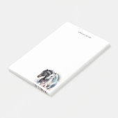 Post-it® Beaux Chevaux en Aquarelle (Incliné)