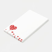 Post-it® Beaux coeurs romantiques doux (Incliné)