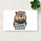 Post-it® Beaverly Smart - Drôle Castor avec lunettes Graphi (Bureau)