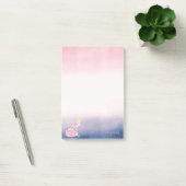 Post-it® Bébé adorable flamant rose floral (Bureau)