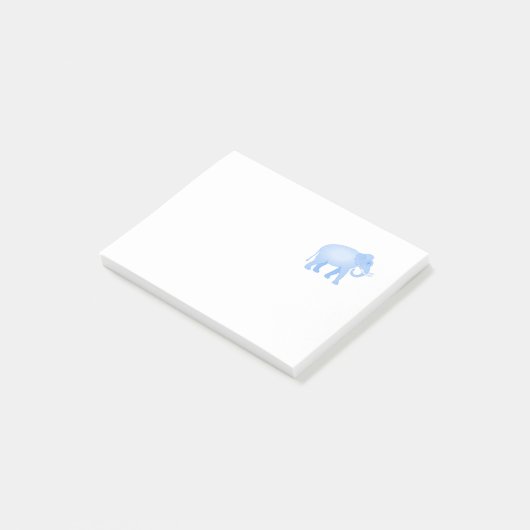 Post-it® Bébé bleu d'éléphant (Incliné)