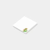 Post-it® Bébé dragon mignon tenant une tasse (Incliné)