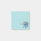 Post-it® Bébé Eléphant Bleu mignon Fille Enfants (Devant)