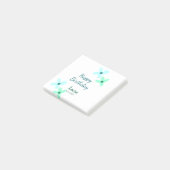 Post-it® Bébé enfants 1er anniversaire ajouter nom bleu ver (Incliné)