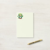 Post-it® Bébé Hibou Mignon St Patrick Dessin Animé (Sur un bureau)