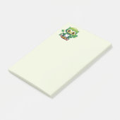 Post-it® Bébé Hibou Mignon St Patrick Dessin Animé (Incliné)