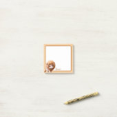 Post-it® Bébé Lion Mignon Animal  (Sur un bureau)
