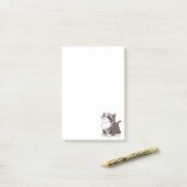 Post-it® Bébé mignonette chat Notes (Sur un bureau)