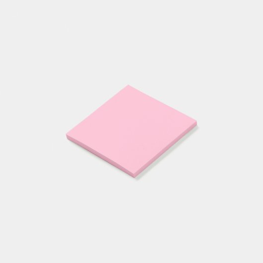 Post-it® Bébé rose couleur solide (Incliné)