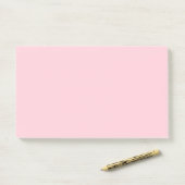 Post-it® Bébé rose pastel couleur solide (Sur un bureau)