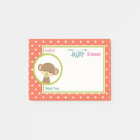 Bébé singe avec un Baby shower Pacificateur Merci