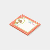 Post-it® Bébé singe avec un Baby shower Pacificateur Merci (Incliné)