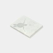 Post-it® Bébé tortue de mer nageant en mer (Incliné)
