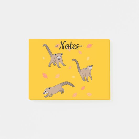 Post-it® Bébés Coatis (Devant)