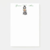 Post-it® Bedlington Terrier Heart Mom Post-it Notes (Devant)