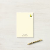 Post-it® Bee Cool With Personalized Text (Sur un bureau)