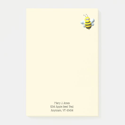 Post-it® Bee Cool With Personalized Text (Devant)