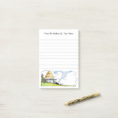 Post-it® Bee Hive Paysage Etching Custom Post it Notes (Sur un bureau)