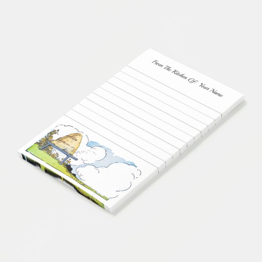 Post-it® Bee Hive Paysage Etching Custom Post it Notes (Incliné)