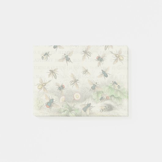 Post-it® Bee Honey Travailleur Queen Bees Antique (Devant)