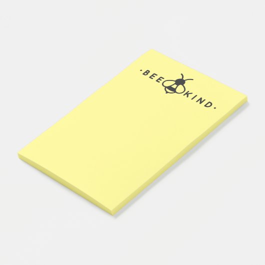 Post-it® Bee Kind Jaune et Noir Bumblebee (Incliné)