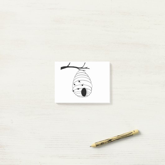 Post-it® Bee My Honey Sketch (Sur un bureau)