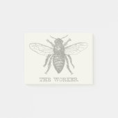 Post-it® Bee Worker Honey Black Bumblebee (Devant)