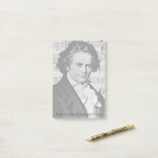 Post-it® Beethoven (Sur un bureau)