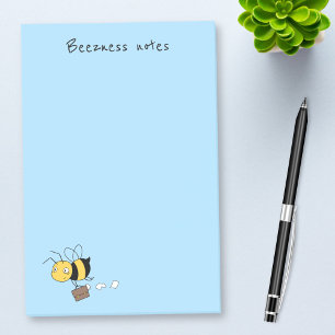 Post-it® Beezness Bee, Fatigué Stress Bee Holding Porte-doc