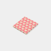 Post-it® Beige Rouge mignon Simple Motif de coeur (Incliné)