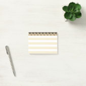 Post-it® Beige Taupe et Rayures Blanches (Bureau)