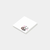 Post-it® Belle Animal Panda Ours Coeur Rose Donut (Incliné)