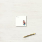 Post-it® Belle aquarelle Cheval (Sur un bureau)