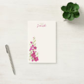 Post-it® Belle aquarelle fleurie design personnalisé (Bureau)