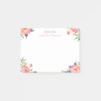 Belle aquarelle violet Fleurs roses