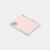 Post-it® Belle caricature French Bulldog de retour à l'écol (Incliné)