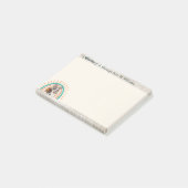 Post-it® Belle caricature French Bulldog de retour à l'écol (Incliné)