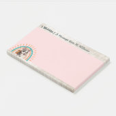 Post-it® Belle caricature French Bulldog de retour à l'écol (Incliné)