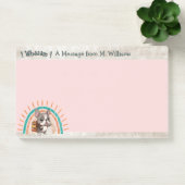 Post-it® Belle caricature French Bulldog de retour à l'écol (Bureau)