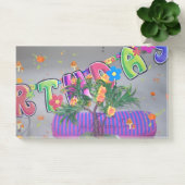 Post-it® Belle couleur Art d'anniversaire Imprimer (Bureau)