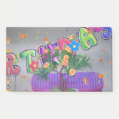Post-it® Belle couleur Art d'anniversaire Imprimer (Devant)