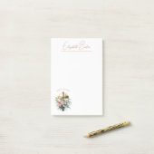 Post-it® Belle Croix avec Lys de Pâques (Sur un bureau)