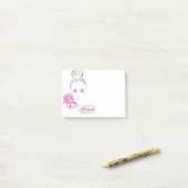 Post-it® Belle femme illustration de mode marque (Sur un bureau)