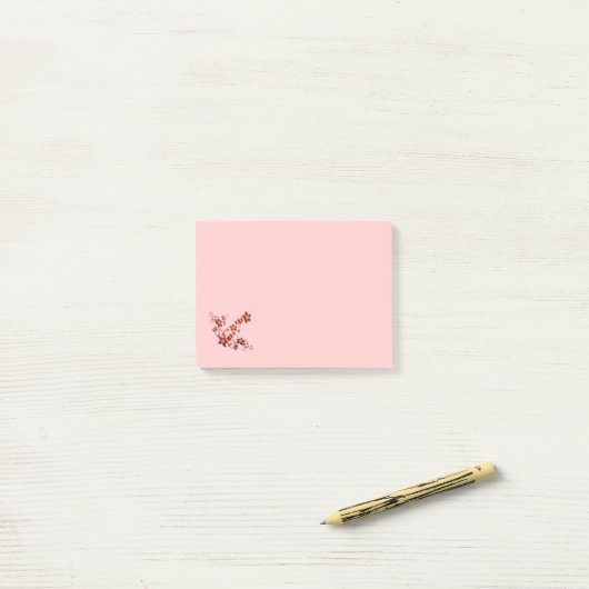 Post-it® Belle Floral Post It Notes (Sur un bureau)