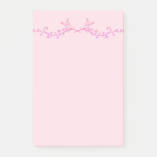 Post-it® Belle florale rose (Devant)