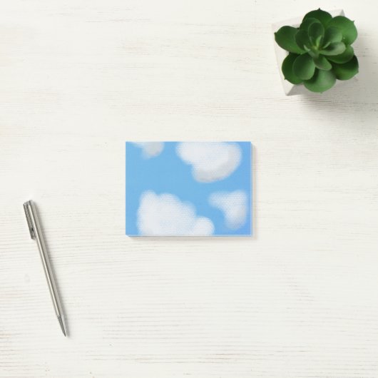 Post-it® Belle Fluffy White Cloud Post-It Notes (Bureau)
